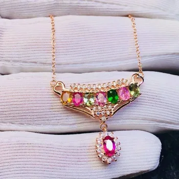 shilovem 925 sterling silver real Natural tourmaline pendants fine Jewelry send necklace new women trendy wedding jcz030409agx
shilovem 925 sterling silver real Natural tourmaline pendants fine Jewelry send necklace new women trendy wedding jcz030409agx