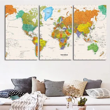 Classic Vintage World Map No Frame Canvas Painting Art Vintage Poster Wall Picture Nordic Home Decoration Living Room quadro
Classic Vintage World Map No Frame Canvas Painting Art Vintage Poster Wall Picture Nordic Home Decoration Living Room quadro
