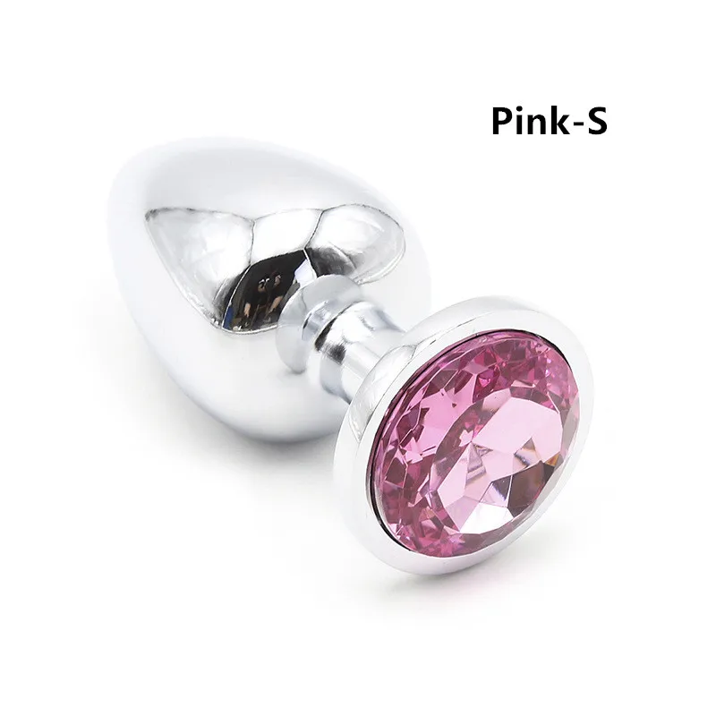 Adult Plug Vibrator Sex Toys For Woman Smooth Erotic Crystal Jewelry Dildo Stainless Steel Anal Plug For Men Gay