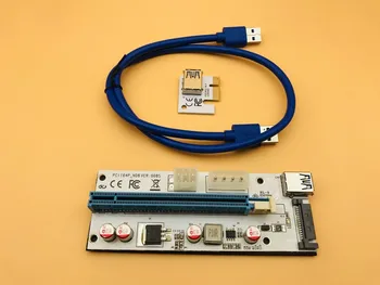 New White PCI-E Riser 008 Express 1X 4x 8x 16x Extender PCI E Riser Card 008S Adapter SATA 15pin for BTC Mining Miner USB3.0 60c
New White PCI-E Riser 008 Express 1X 4x 8x 16x Extender PCI E Riser Card 008S Adapter SATA 15pin for BTC Mining Miner USB3.0 60c