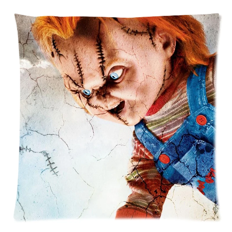 Chucky Doll Cushion Cover Peach Skin Throw Pillow Cover Cushion Case Sofa Bed Decorative Pillows 45x45cm Two Side 
Chucky Doll Cushion Cover Peach Skin Throw Pillow Cover Cushion Case Sofa Bed Decorative Pillows 45x45cm Two Side