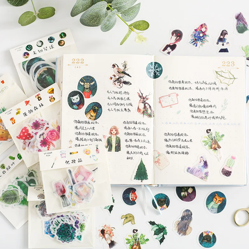 32Pcs/pack Plant/Animal/Star/Food Sticker Scrapbooking Creative DIY Journal Decorative Adhesive Labels Cute Stationery Supplies
32Pcs/pack Plant/Animal/Star/Food Sticker Scrapbooking Creative DIY Journal Decorative Adhesive Labels Cute Stationery Supplies