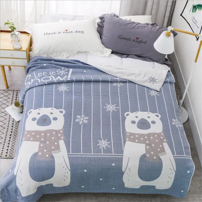 Children Adults 4 Layers Cotton Gauze Muslin Travel Blanket Airplane Home Soft Summer Nap Throw Blanket for Sofa or Bed150*200cm
Children Adults 4 Layers Cotton Gauze Muslin Travel Blanket Airplane Home Soft Summer Nap Throw Blanket for Sofa or Bed150*200cm