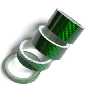 4Pcs/Set 1 1/8" 5mm 10mm 15mm 20mm Carbon Fiber Bicycle Washer Bike Headset Spacer Stem Kits green
4Pcs/Set 1 1/8" 5mm 10mm 15mm 20mm Carbon Fiber Bicycle Washer Bike Headset Spacer Stem Kits green