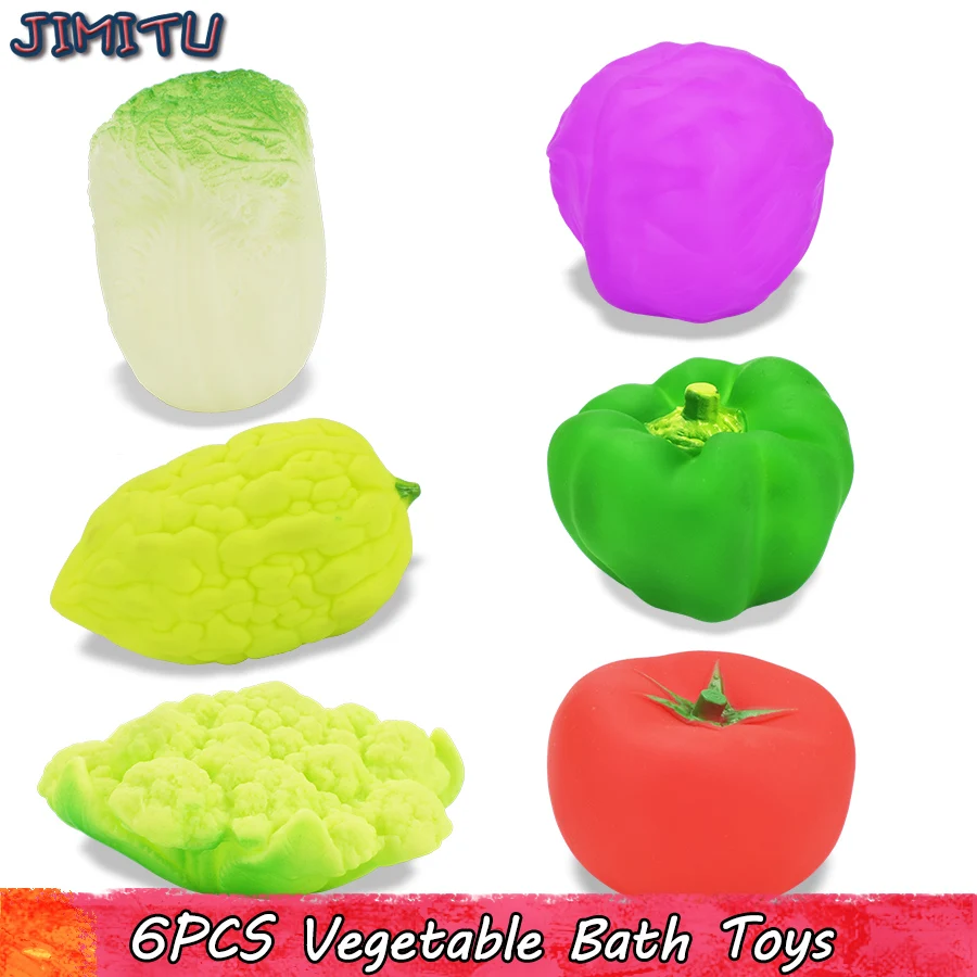 6 Pcs Mixed Vegetables Soft Floating Rubber Bath Toys for Baby Bath Toy Colorful Squeeze Sound Squeaky Kids Swimming Toys
6 Pcs Mixed Vegetables Soft Floating Rubber Bath Toys for Baby Bath Toy Colorful Squeeze Sound Squeaky Kids Swimming Toys