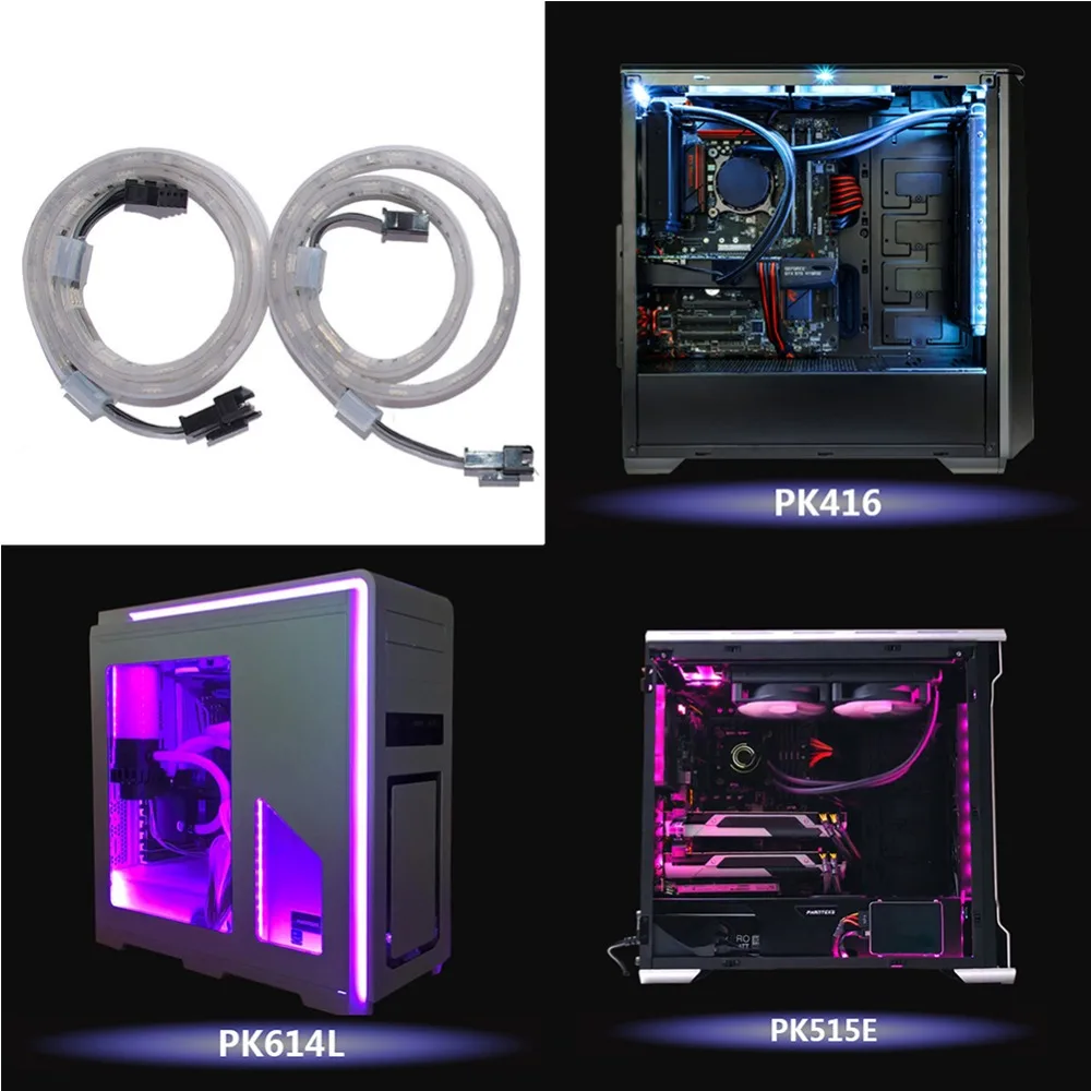 2pcs 400mm RGB Colorful Light Strips Sticks for 4Pin AURA Sticky Computer Case Decoration Strip Light Lamp Mainframe Box Light
2pcs 400mm RGB Colorful Light Strips Sticks for 4Pin AURA Sticky Computer Case Decoration Strip Light Lamp Mainframe Box Light