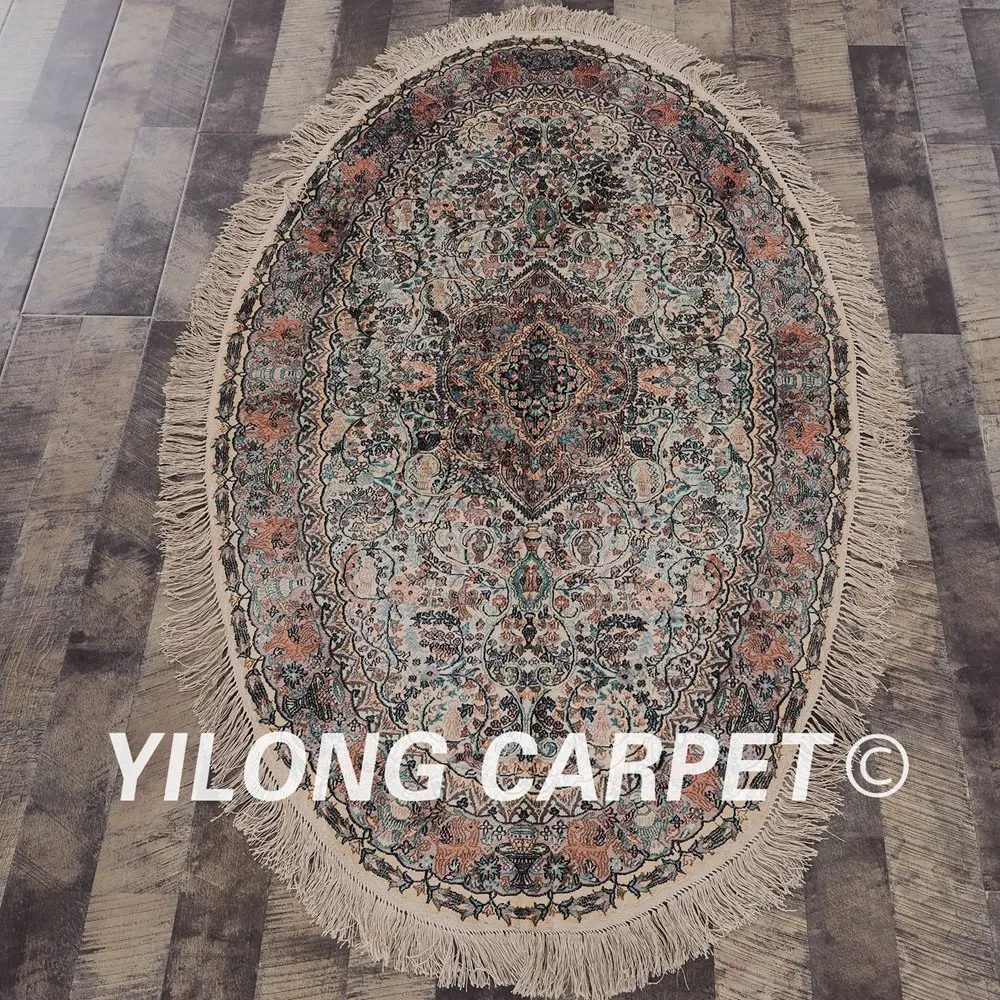 YILLONG 3'x5' Persian silk carpet colorful handmade exquisite oval tabriz 100% silk rug for sale (PWP533A3x5)
YILLONG 3'x5' Persian silk carpet colorful handmade exquisite oval tabriz 100% silk rug for sale (PWP533A3x5)