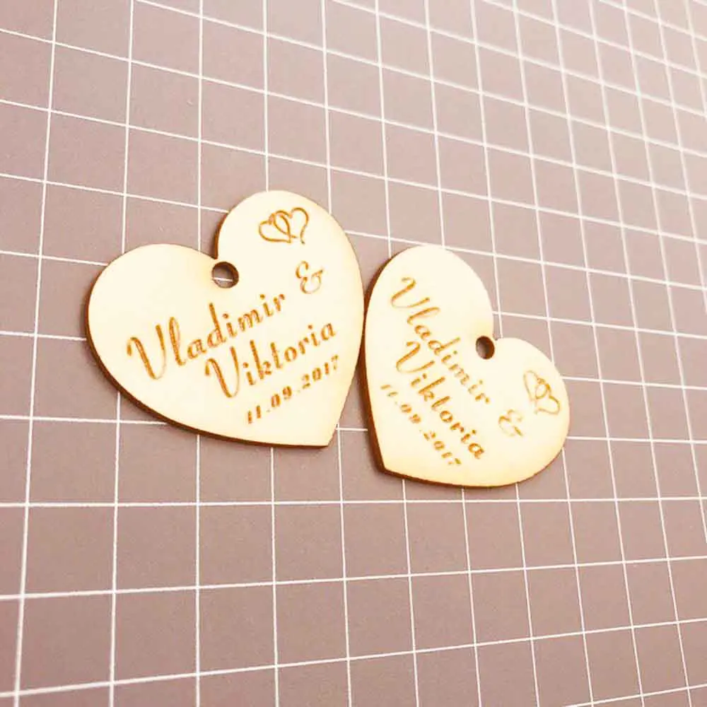 Custom Wedding Gift Table Decoration Favors Candy TagsPersonalized custom Engraved wedding name and date Love Heart wooden
Custom Wedding Gift Table Decoration Favors Candy TagsPersonalized custom Engraved wedding name and date Love Heart wooden