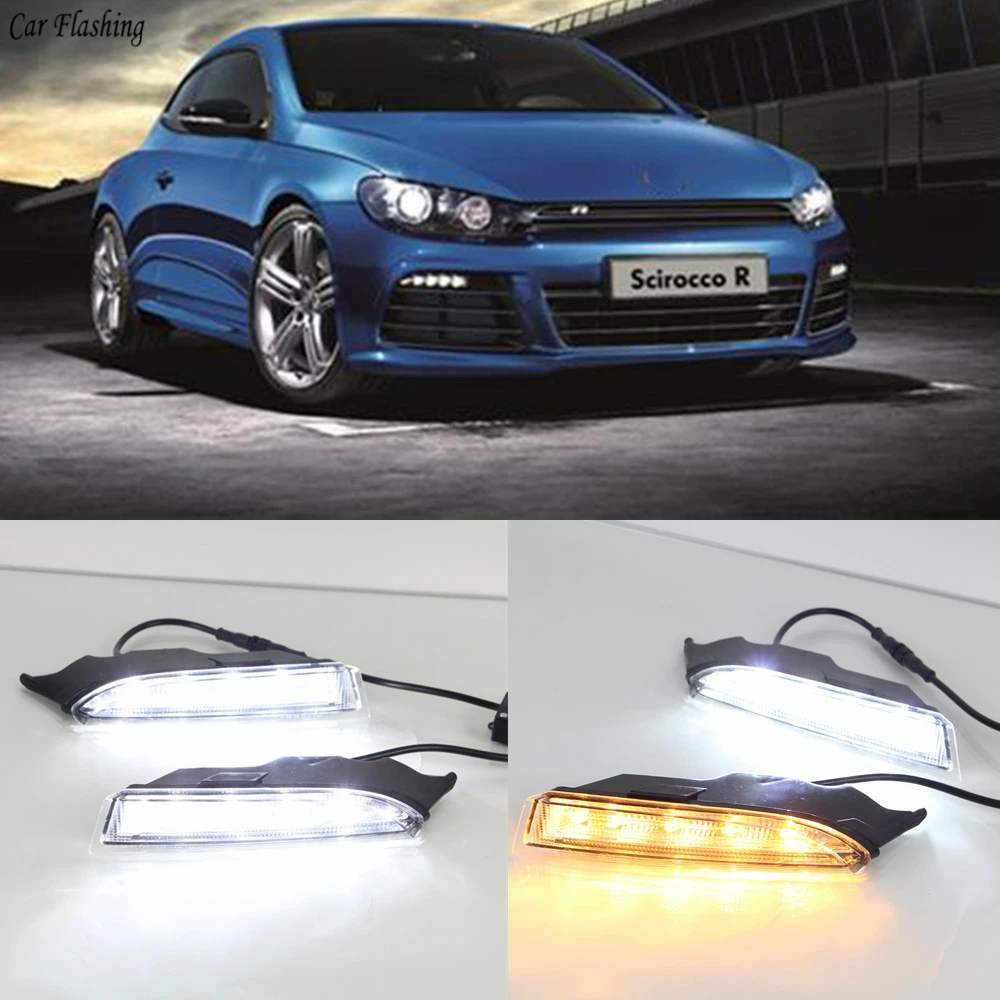Car Flashing 1Set 12V ABS For Volkswagen VW Scirocco R 2010 - 2014 driving LED DRL Daytime Running Light Daylight 12V Fog lamp
Car Flashing 1Set 12V ABS For Volkswagen VW Scirocco R 2010 - 2014 driving LED DRL Daytime Running Light Daylight 12V Fog lamp