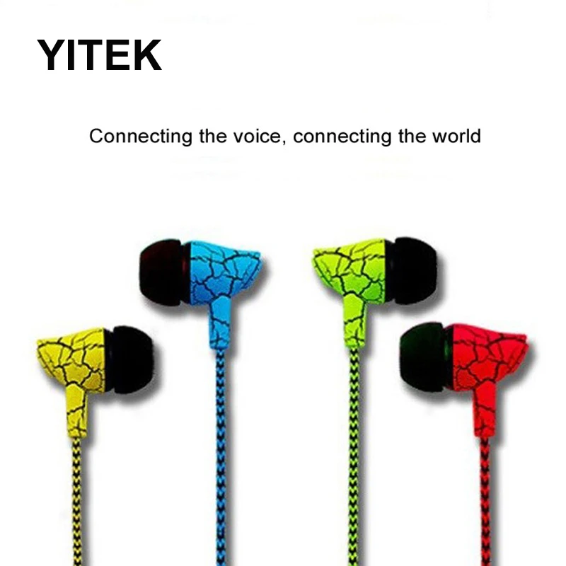 YITEK HQ01 Crack Braided Headsets Wired Earphone with Microphone 3.5mm Wired Control Deep Bass for Samsung iPhone Xiaomi
YITEK HQ01 Crack Braided Headsets Wired Earphone with Microphone 3.5mm Wired Control Deep Bass for Samsung iPhone Xiaomi