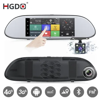 HGDO 3G 4G 7" Car DVR Mirror Camera Android 5.0 wifi GPS Full HD 1080P Video Recorder Dual Lens Registrar Rear view Dash cam
HGDO 3G 4G 7" Car DVR Mirror Camera Android 5.0 wifi GPS Full HD 1080P Video Recorder Dual Lens Registrar Rear view Dash cam