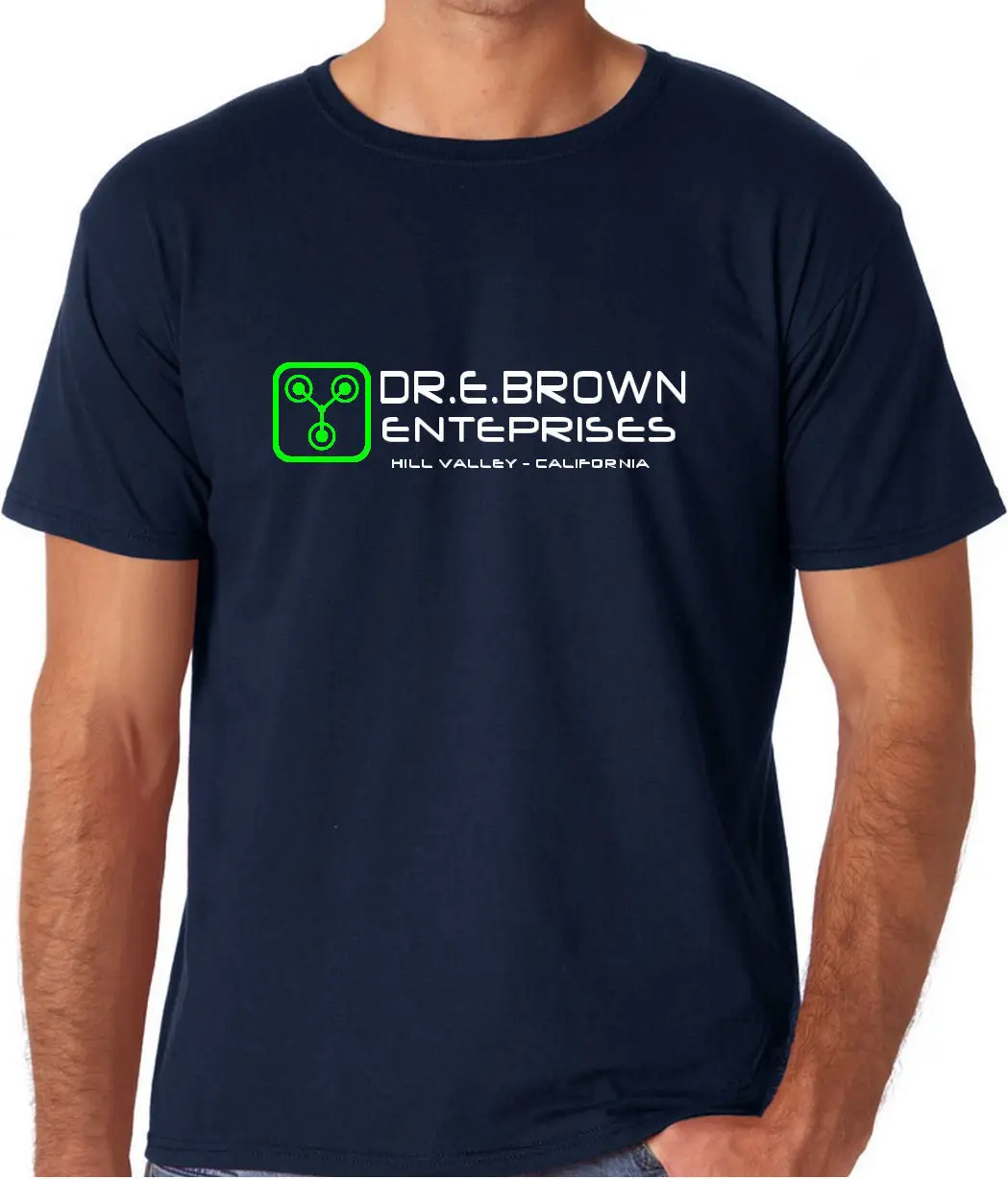 Dr Emmett Doc Brown Enterprises Back to the Future 80s Movie T-shirt New T Shirts Funny Tops Tee New Unisex Funny Tops
Dr Emmett Doc Brown Enterprises Back to the Future 80s Movie T-shirt New T Shirts Funny Tops Tee New Unisex Funny Tops