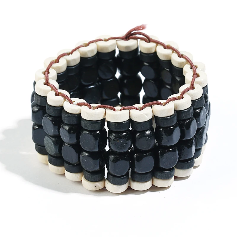 FLDZ Vintage Wooden Beads Elastic Wrap Charm Bracelet Handmade Woven Bracelet For Women Fashion Jewelry Pulseras Mujer Moda 2018
FLDZ Vintage Wooden Beads Elastic Wrap Charm Bracelet Handmade Woven Bracelet For Women Fashion Jewelry Pulseras Mujer Moda 2018