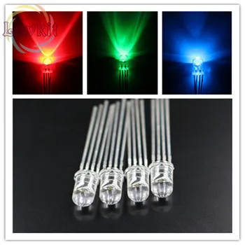 100pcs LED 5mm 4Pin Tri-Color RGB Red Green Blue COMMON Cathode 4Pins Tri Color Emitting Diodes F5 RGB Water Clear LEDs LIGHT
100pcs LED 5mm 4Pin Tri-Color RGB Red Green Blue COMMON Cathode 4Pins Tri Color Emitting Diodes F5 RGB Water Clear LEDs LIGHT