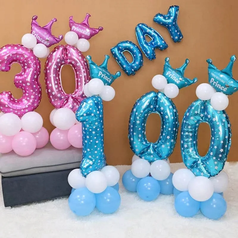 1set Blue Pink Number Foil Balloons Happy Birthday Party Decoration Kids Boy Girl 1 2 3 Years Party Balloon Baby Shower Supplies
1set Blue Pink Number Foil Balloons Happy Birthday Party Decoration Kids Boy Girl 1 2 3 Years Party Balloon Baby Shower Supplies