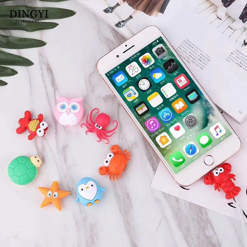 Cute Animal Bite USB Cable Protector Cord Wire Cartoon Protection Silicone Cover Charging Cable Winder For Iphone
Cute Animal Bite USB Cable Protector Cord Wire Cartoon Protection Silicone Cover Charging Cable Winder For Iphone