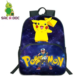 16 Inch Pokemon School Bags Pikachu Charizard Backpack Bags for Teenage Girls Boys Mochila Travel Backpack Laptop Bolsa Escolar
16 Inch Pokemon School Bags Pikachu Charizard Backpack Bags for Teenage Girls Boys Mochila Travel Backpack Laptop Bolsa Escolar