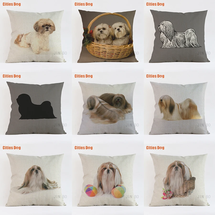 pillows cushion sofa cover Lhasa Apso dog decorative 2018 new Year Valentine's Day gift dogs pillowcases almofada cojines
pillows cushion sofa cover Lhasa Apso dog decorative 2018 new Year Valentine's Day gift dogs pillowcases almofada cojines