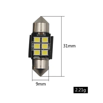 LED Car Light Car T10 6SMD 3030 31/36/39/42mm Festoon Canbus DC9-30V 3W Car LED Bulbs Interior Dome Festoon Light
LED Car Light Car T10 6SMD 3030 31/36/39/42mm Festoon Canbus DC9-30V 3W Car LED Bulbs Interior Dome Festoon Light