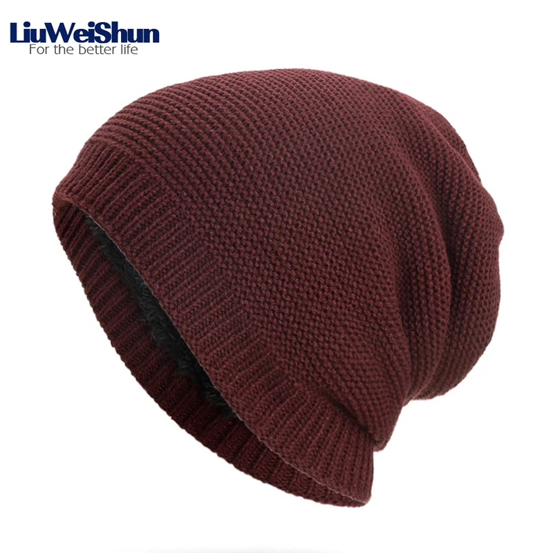 Фото LiuWeiShun 2018 Autumn Winter Casual Hip Hop Beanies Wool Hat For Men Women Knitted Hats Crochet Ski Cap Warm Skullies Gorros | Аксессуары