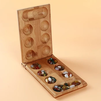 1Set Of Strategy Game Children Toys Mancala Board Strategy Game Children's Educational Toys Board Game Folding Bamboo Board
1Set Of Strategy Game Children Toys Mancala Board Strategy Game Children's Educational Toys Board Game Folding Bamboo Board