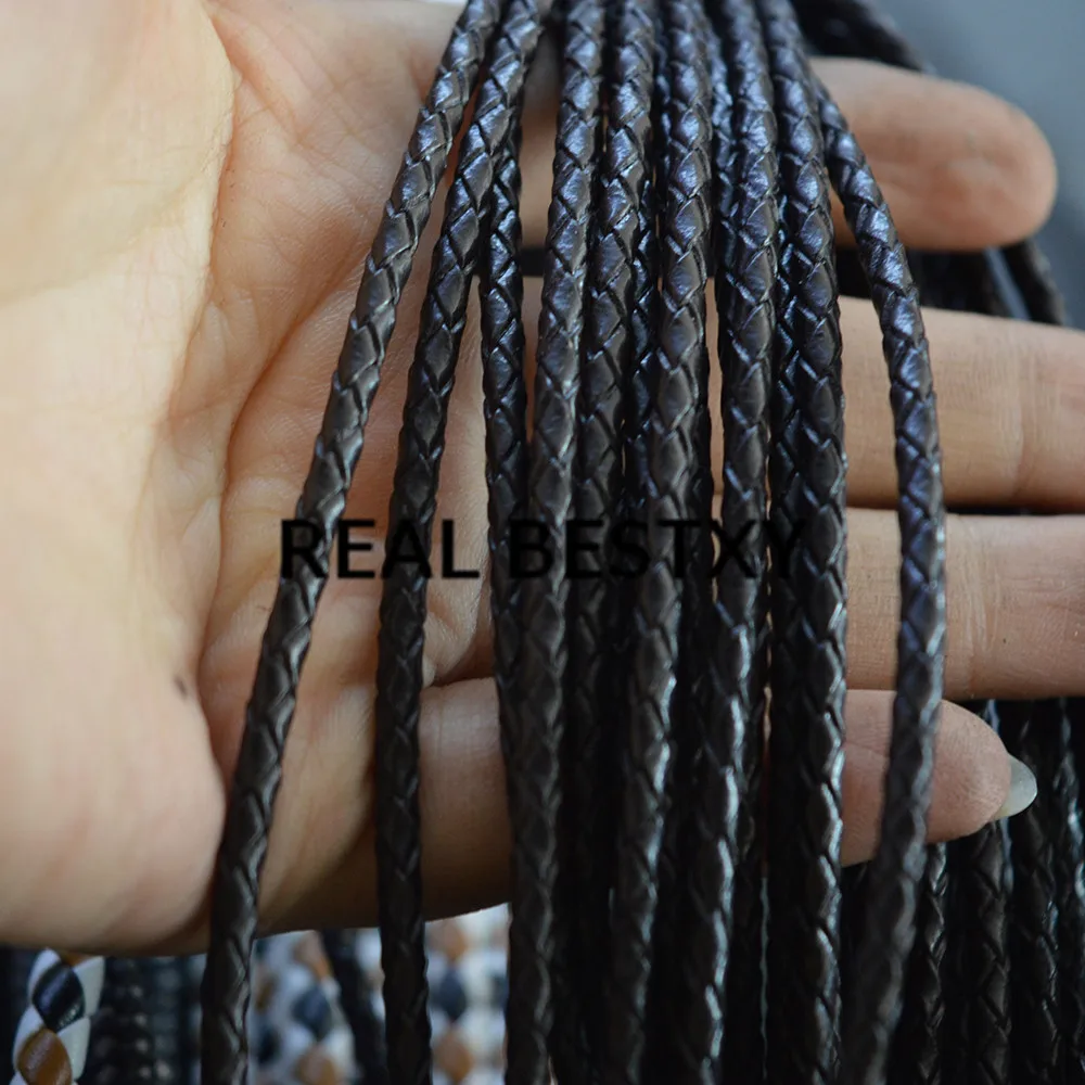 REAL BESTXY 5m/lot 3mm black Braided Lether Rope String Cord Rope String Fit Necklace Bracelet DIY Craft Making leather
REAL BESTXY 5m/lot 3mm black Braided Lether Rope String Cord Rope String Fit Necklace Bracelet DIY Craft Making leather