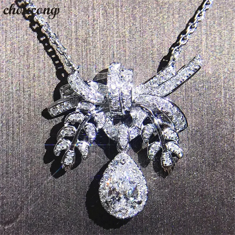choucong Flower Design Pendant AAAAA Cubic Zirconia 925 Sterling silver Party Wedding Pendant with Necklace for women jewelry
choucong Flower Design Pendant AAAAA Cubic Zirconia 925 Sterling silver Party Wedding Pendant with Necklace for women jewelry