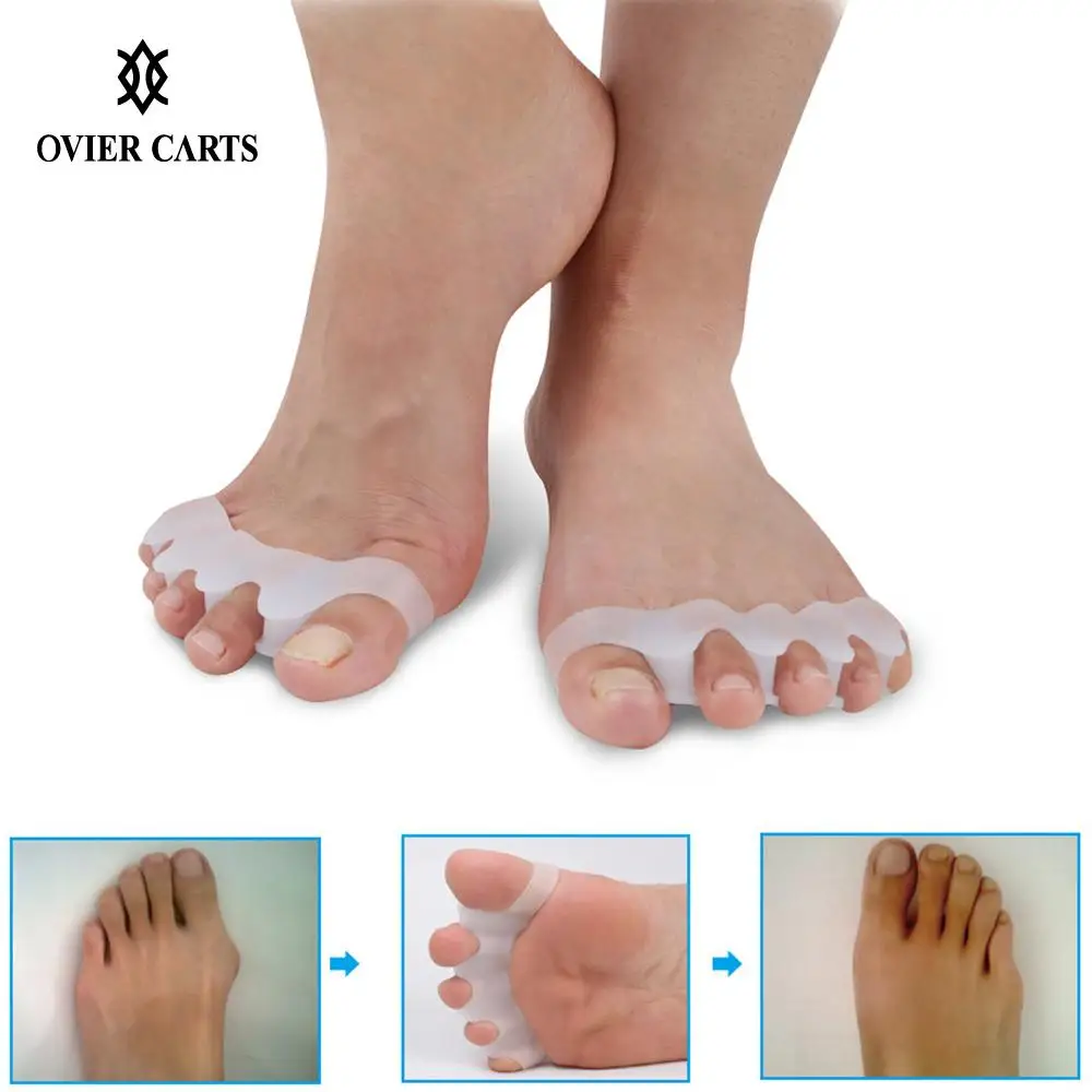 1Pair Finger & Toe Separator Silicone Bunion Hallux Thumb Valgus Toe Protector 4 Holes Corrective Orthotics Guard Feet Care Tool
1Pair Finger & Toe Separator Silicone Bunion Hallux Thumb Valgus Toe Protector 4 Holes Corrective Orthotics Guard Feet Care Tool