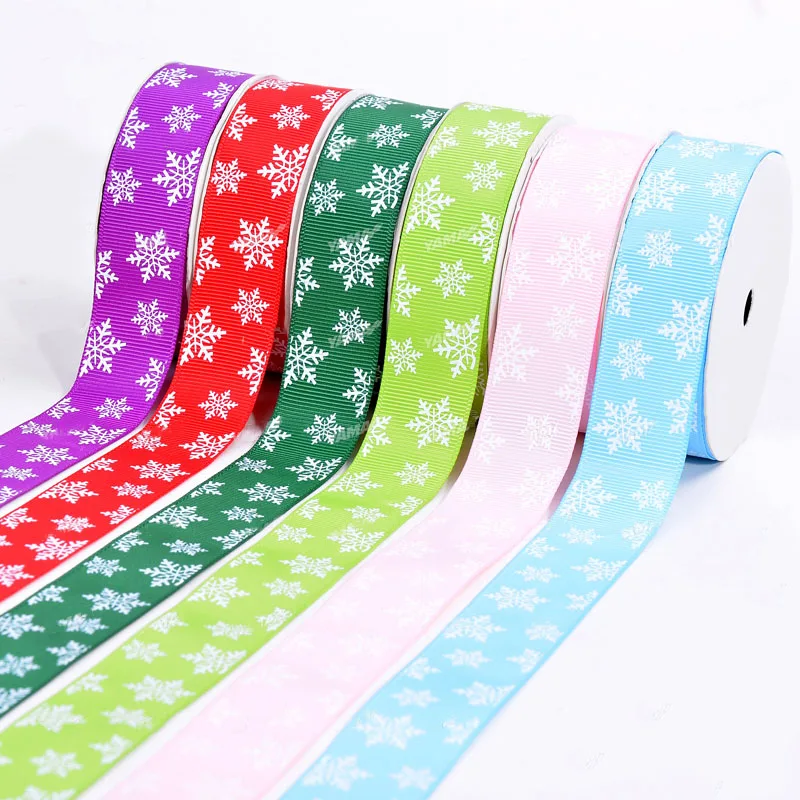 25mm Snowflake Printed Grosgrain Ribbon Rope+Jewelry Xmas Accessories Hairbow Wedding Party Decoration Packing Cords,100yds/Roll
25mm Snowflake Printed Grosgrain Ribbon Rope+Jewelry Xmas Accessories Hairbow Wedding Party Decoration Packing Cords,100yds/Roll