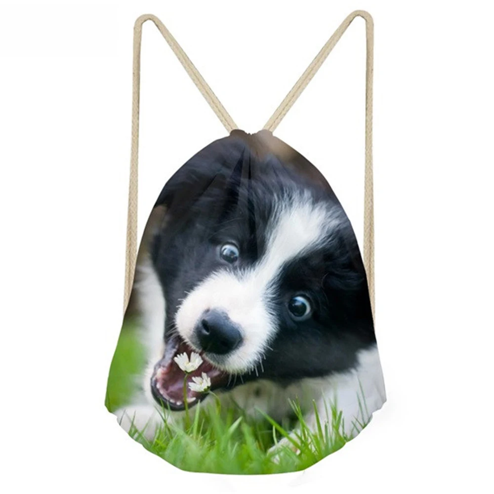 ThiKin Women Cute 3D Dog Border Collie Print Drawstring Bag Funny Pack for Children Kids Softback Eco Beach Bag Faye Bag
ThiKin Women Cute 3D Dog Border Collie Print Drawstring Bag Funny Pack for Children Kids Softback Eco Beach Bag Faye Bag
