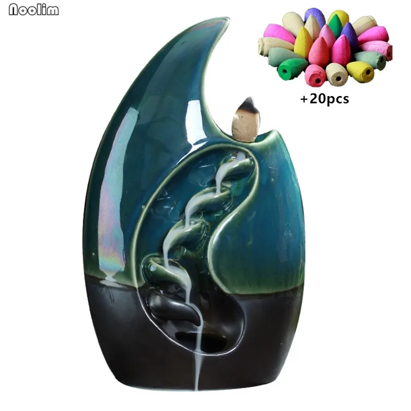 Waterfall Backflow Incense Burner Ceramic Aromatherapy Furnace Smell Aromatic Incense Road Home Decor + 20pcs Incense Cones
Waterfall Backflow Incense Burner Ceramic Aromatherapy Furnace Smell Aromatic Incense Road Home Decor + 20pcs Incense Cones