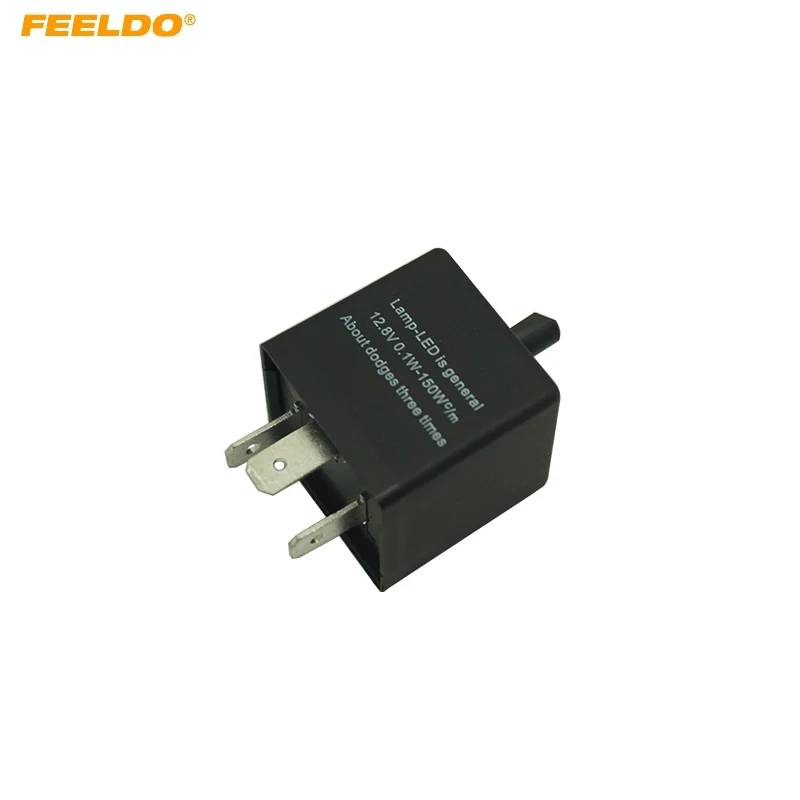 

FEELDO 1pcs CF14 KT 3-pin adjustable Japanese car or Motorcycle Electronic LED flashers Turn Signal Relay Fix flasher #CA5355