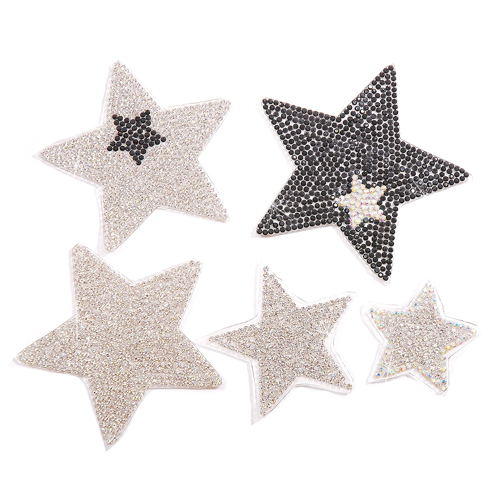 5 Piece/lot 6.5cm Five-pointed Star Pattern Clothes Rhinestone applique For Baby Clothes Rhinestone Patches
5 Piece/lot 6.5cm Five-pointed Star Pattern Clothes Rhinestone applique For Baby Clothes Rhinestone Patches