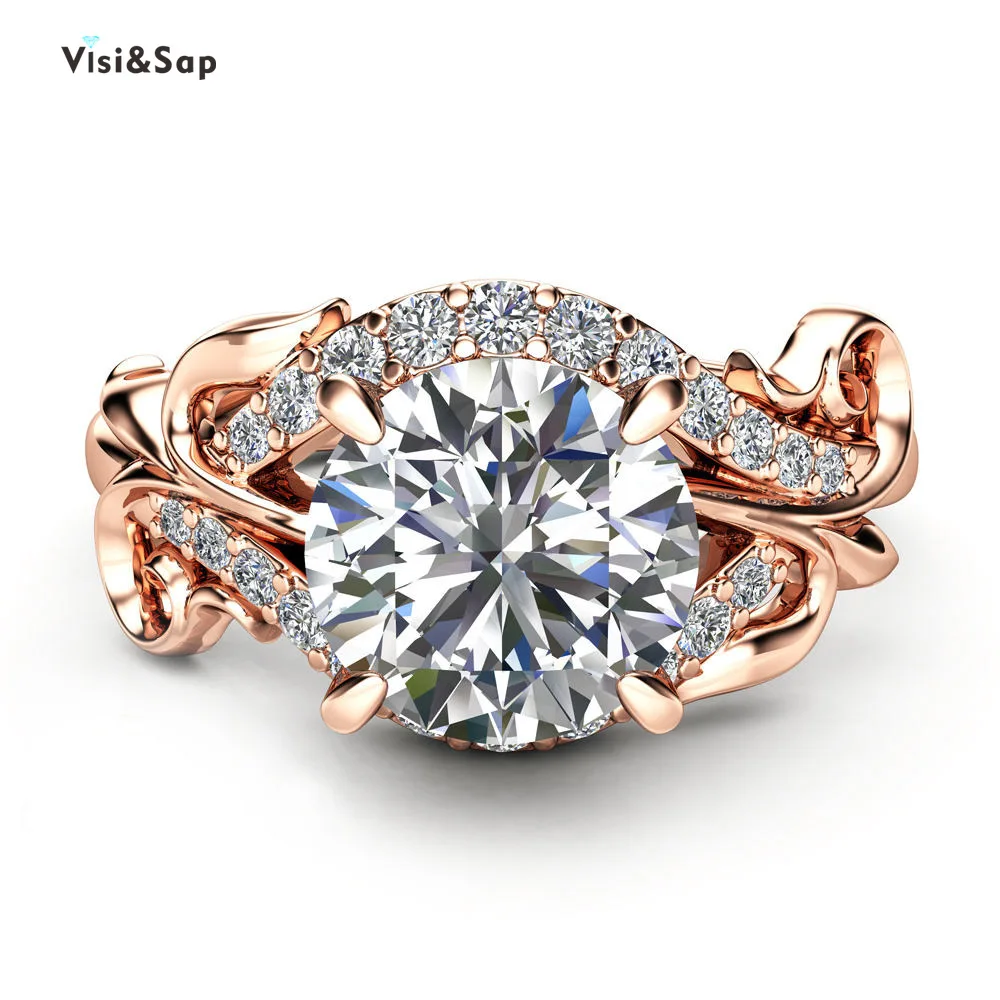 Visisap Vintage Winding Vine Ring Rose Gold Color Rings for Women Round Zirconium Fashion Jewelry Accessories Supplier B2164
Visisap Vintage Winding Vine Ring Rose Gold Color Rings for Women Round Zirconium Fashion Jewelry Accessories Supplier B2164
