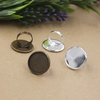 Blank Ring Settings with 25mm Round Smooth Bezel Glass Cameo Cabochons Bases Metal Men's Rings DIY Findings Multi-color
Blank Ring Settings with 25mm Round Smooth Bezel Glass Cameo Cabochons Bases Metal Men's Rings DIY Findings Multi-color
