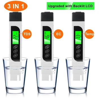 Portable Digital TDS Temp Meter Tester 0~9990ppm 3 in 1 Water Tester Aquarium Pool Quality Testing Pen Purity Filter Monitor
Portable Digital TDS Temp Meter Tester 0~9990ppm 3 in 1 Water Tester Aquarium Pool Quality Testing Pen Purity Filter Monitor