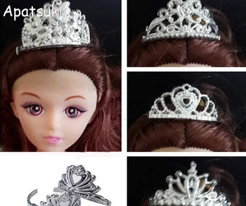 5pcs/lot Doll Accessories Plastic Crown Tiara Headwear Hairwear Hair Accessories For Barbie Dolls For 1/6 BJD Doll House
5pcs/lot Doll Accessories Plastic Crown Tiara Headwear Hairwear Hair Accessories For Barbie Dolls For 1/6 BJD Doll House