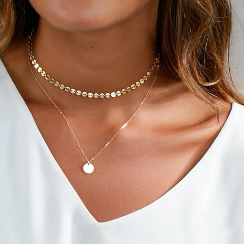 2018 new fashion Coin Gold Color Necklace for women charm Boho Double Layer Statement Necklace For Girl Gift X130
2018 new fashion Coin Gold Color Necklace for women charm Boho Double Layer Statement Necklace For Girl Gift X130