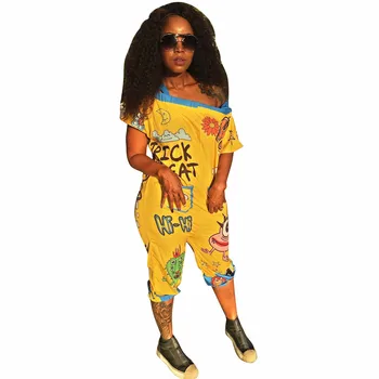 Spring Summer Women Jumpsuit Bodycon Playsuit Bodysuit Overalls Rompers Plus Size Letter Cartoon Print Casual Jumpsuits
Spring Summer Women Jumpsuit Bodycon Playsuit Bodysuit Overalls Rompers Plus Size Letter Cartoon Print Casual Jumpsuits