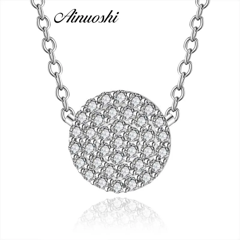 AINUOSHI Luxury 925 Sterling Silver Charm Big Round Circle Women Necklace Pendant Wedding Engagement Lover Promise Jewelry Gift
AINUOSHI Luxury 925 Sterling Silver Charm Big Round Circle Women Necklace Pendant Wedding Engagement Lover Promise Jewelry Gift