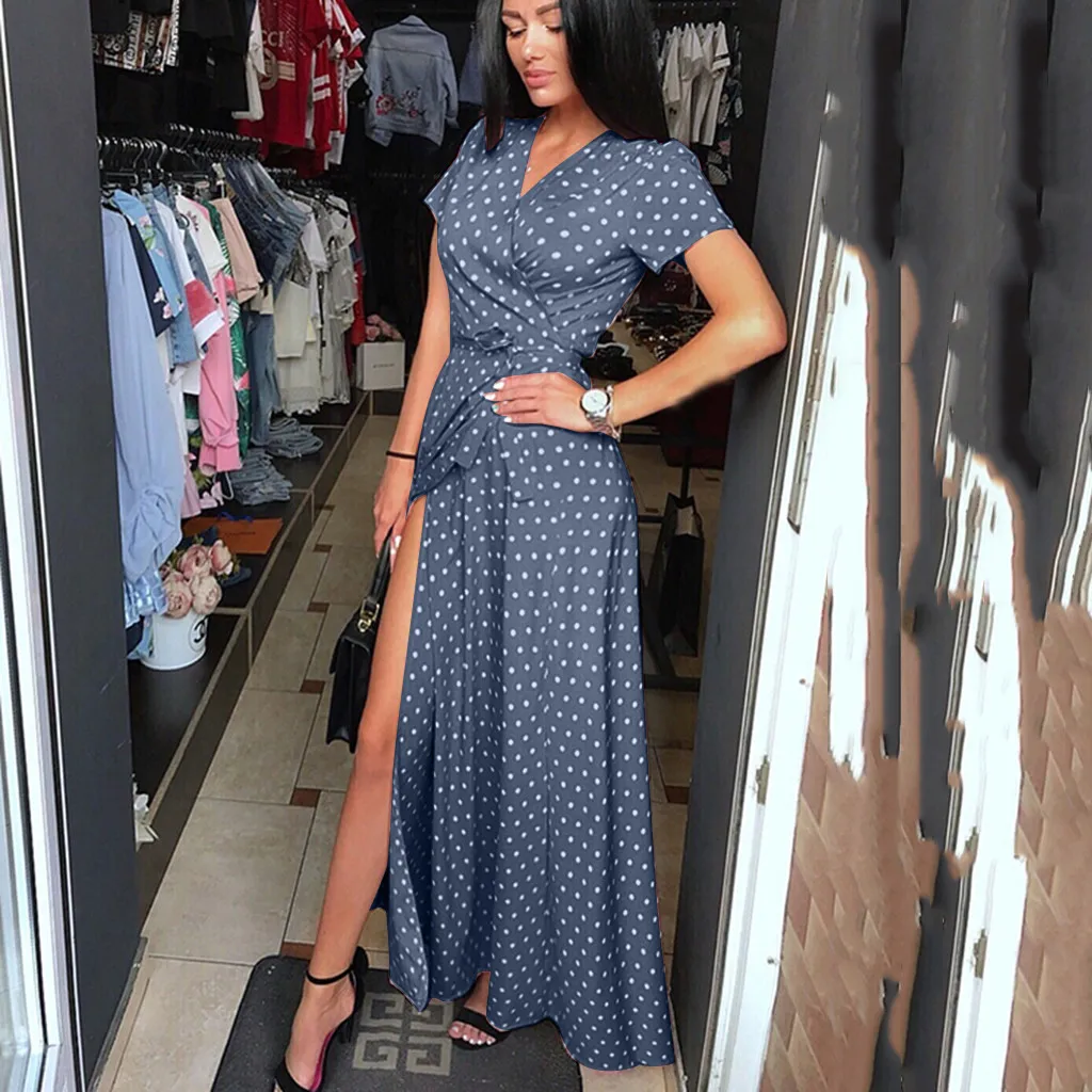 Polka Dot Summer Shirt Dress of Women Casual Summer Dot Printed Short Beach Dress Vestidos de fiesta 2019
Polka Dot Summer Shirt Dress of Women Casual Summer Dot Printed Short Beach Dress Vestidos de fiesta 2019