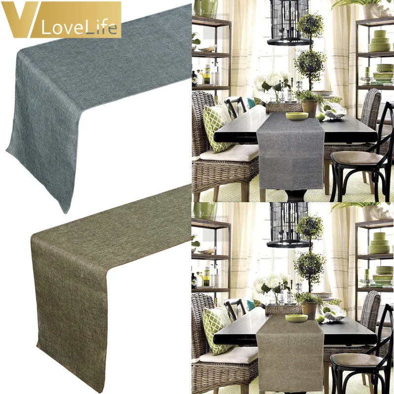 Table Runner Burlap Natural Jute Imitated Linen Rustic Decor Wedding Table Decoration Accessories Khaki Gray Party Tablecloth
Table Runner Burlap Natural Jute Imitated Linen Rustic Decor Wedding Table Decoration Accessories Khaki Gray Party Tablecloth