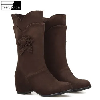 Christmas Fashion Chic Faux Suede Shoes For Womens Autumn Short Boots Winter Sapatos Mulher 28-52 Sweet Girl Flower Footwear Red
Christmas Fashion Chic Faux Suede Shoes For Womens Autumn Short Boots Winter Sapatos Mulher 28-52 Sweet Girl Flower Footwear Red