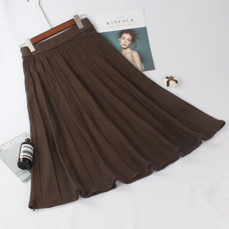 GIGOGOU Autumn Winter Long Knitted Women Skirts Soft Warm pleated skirt Knitted Female maxi skirts
GIGOGOU Autumn Winter Long Knitted Women Skirts Soft Warm pleated skirt Knitted Female maxi skirts
