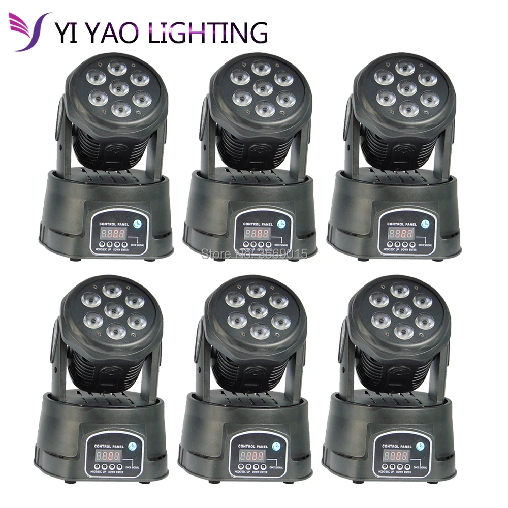 6pcs/lot Led Moving Head Wash 7x12w Mini Music Sound Stage Party 4 in1 RGBW light
6pcs/lot Led Moving Head Wash 7x12w Mini Music Sound Stage Party 4 in1 RGBW light