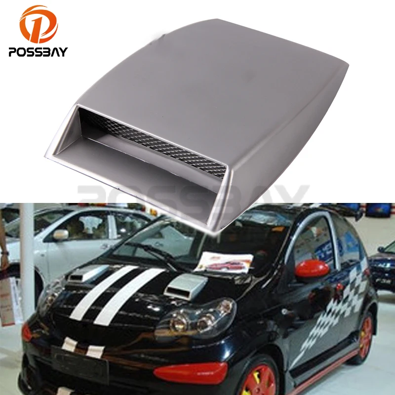 POSSBAY Stickers ABS Car Decorative Air Flow Intake Scoop Turbo Bonnet Vent Cover Hood Silver Intake Grille Duct Decoration
POSSBAY Stickers ABS Car Decorative Air Flow Intake Scoop Turbo Bonnet Vent Cover Hood Silver Intake Grille Duct Decoration