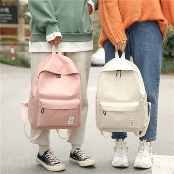 Canvas shoulder bag women 2019 new couple pure color simple backpack men's Computer Bag Fashion Travel Pack tide
Canvas shoulder bag women 2019 new couple pure color simple backpack men's Computer Bag Fashion Travel Pack tide