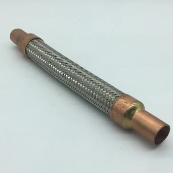 3/4" weaved stainless steel tube can compensate small thermal expansion of the piping of compressor discharge & suction
3/4" weaved stainless steel tube can compensate small thermal expansion of the piping of compressor discharge & suction