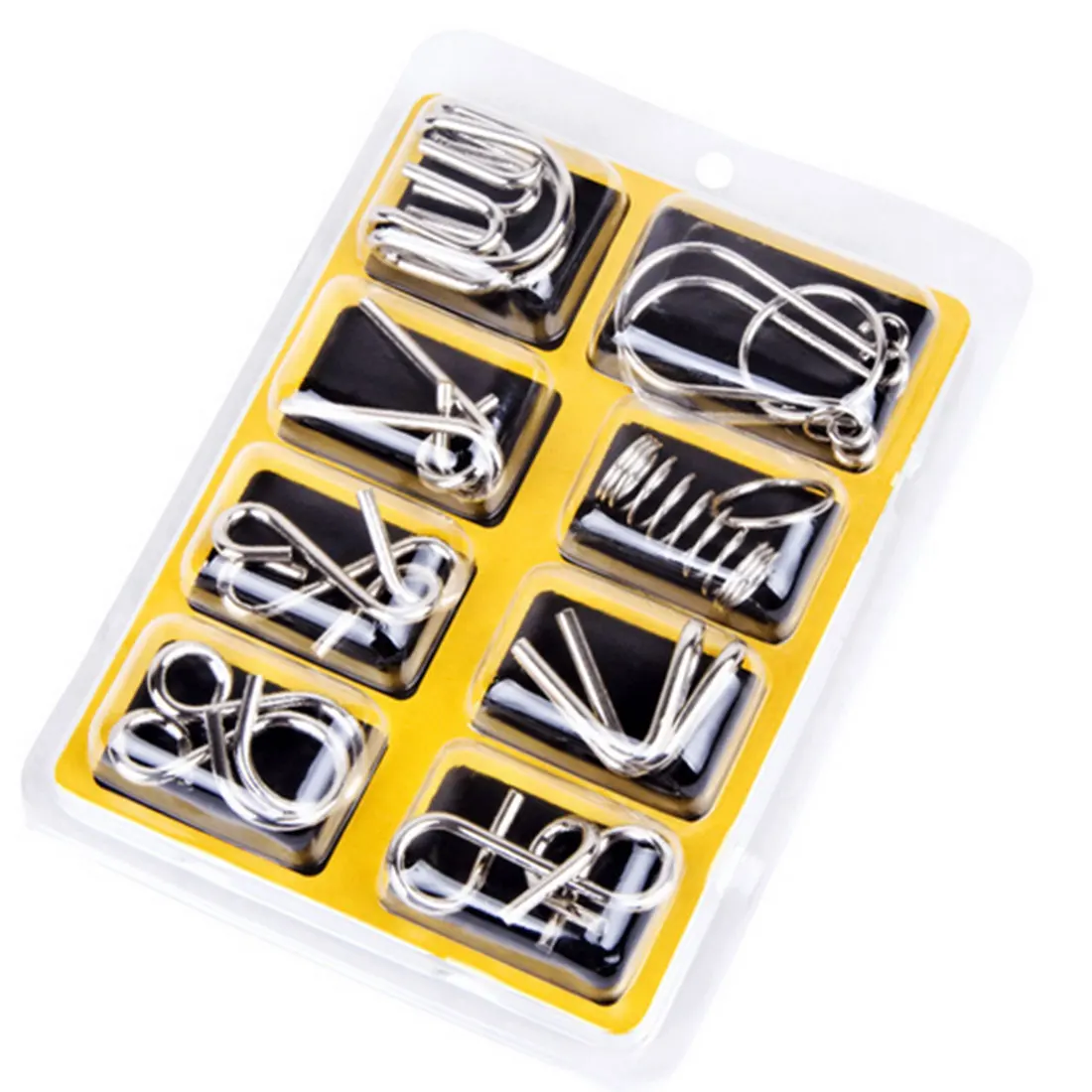 NFSTRIKE 8Pcs Metal Wire Puzzle solutions Classical Educational Toy Brain Teaser Kit metal puzzle solution toys for children
NFSTRIKE 8Pcs Metal Wire Puzzle solutions Classical Educational Toy Brain Teaser Kit metal puzzle solution toys for children
