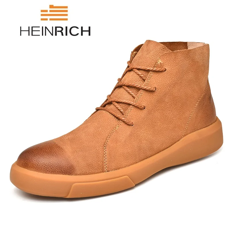 HEINRICH Genuine Leather Shoes Men High Quality Big Size Shoes Men Scarpe Uomo Casual Hard-Wearing Flat Shoes Men Sapato
HEINRICH Genuine Leather Shoes Men High Quality Big Size Shoes Men Scarpe Uomo Casual Hard-Wearing Flat Shoes Men Sapato
